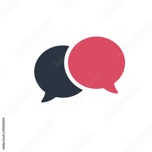 Two way chat icon vector. t...