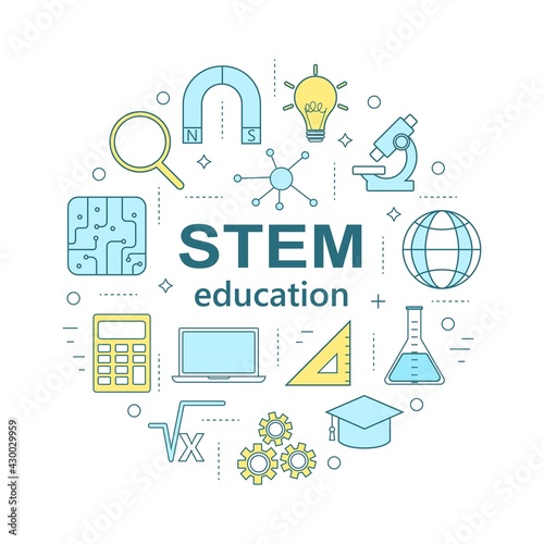 STEM education icons 8