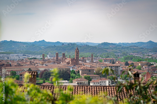The town of Alba town, Cuneo, langhe wine region, Piemonte, italy
