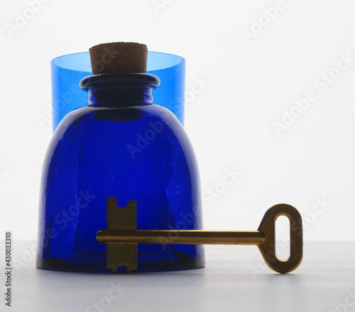 bottle and key