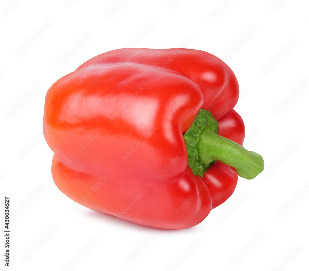 Bell pepper, red, isolated on a white background Bell pepper, red, isolated on a white background