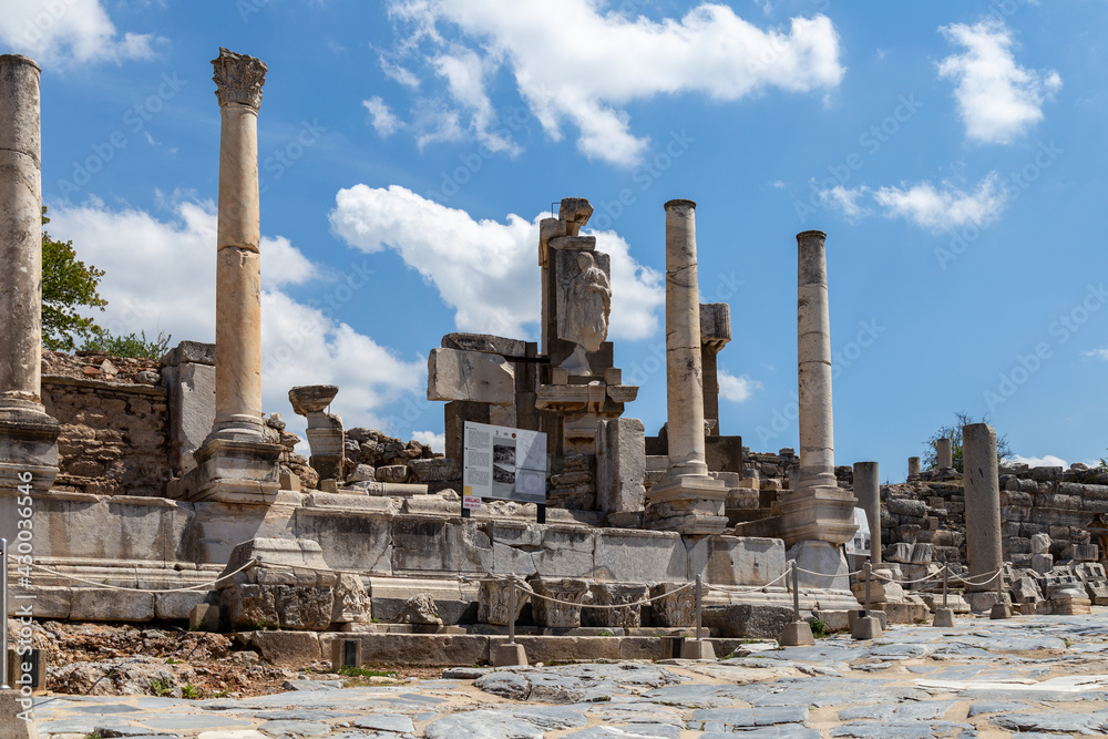 The ruins of an ancient city of Ephesus, Izmir, Turkey. 