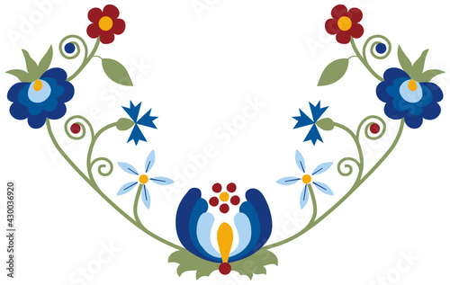 Kashubian floral embroidery design kaszuby ethnic folk art
Palmeta
