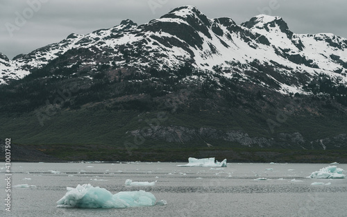 Views on the way to Columbia Glacier, sailing from Valdez, Alaska
