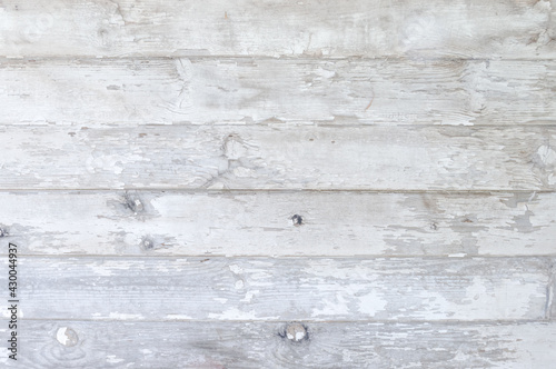 Fototapeta Naklejka Na Ścianę i Meble -  weathered white peeling paint wood background