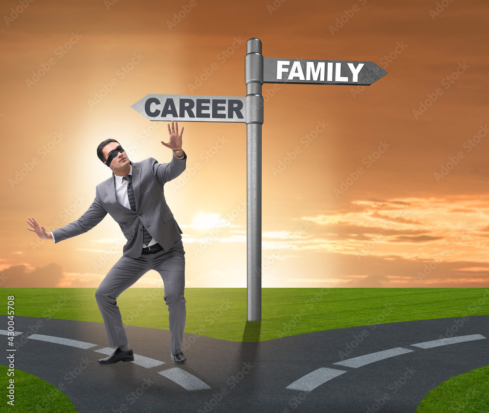Work life or home balance business concept Work life or home balance business concept