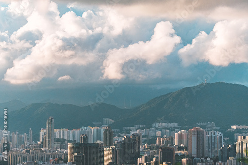 Canvas Print Layers of building in Hong Kong