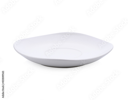 ceramic plate on white background