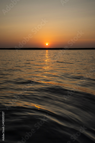 sunset over the sea