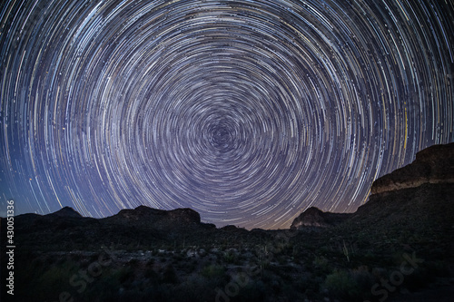 Star Trails of Orga Pipe and Sagura National Park