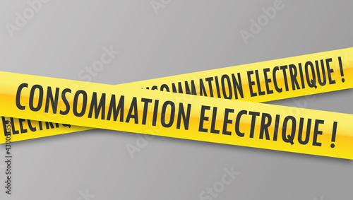 Logo consommation électrique.