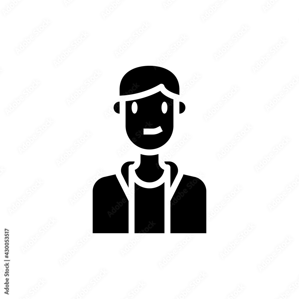 People Icon Boy Vector Illustration