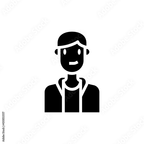 People Icon Boy Vector Illustration © ronnarid