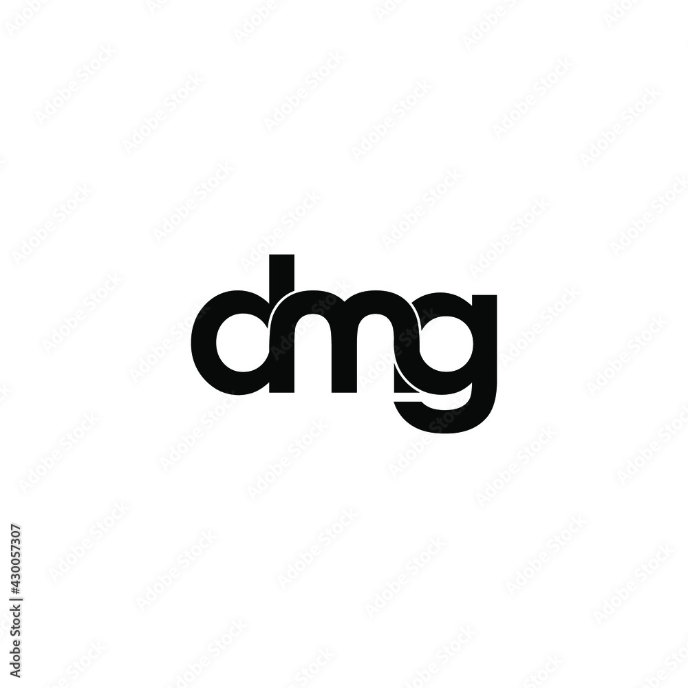dmg letter original monogram logo design Stock Vector | Adobe Stock