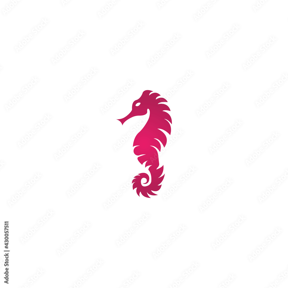 simple seahorse icon vector logo free simple seahorse icon vector logo free