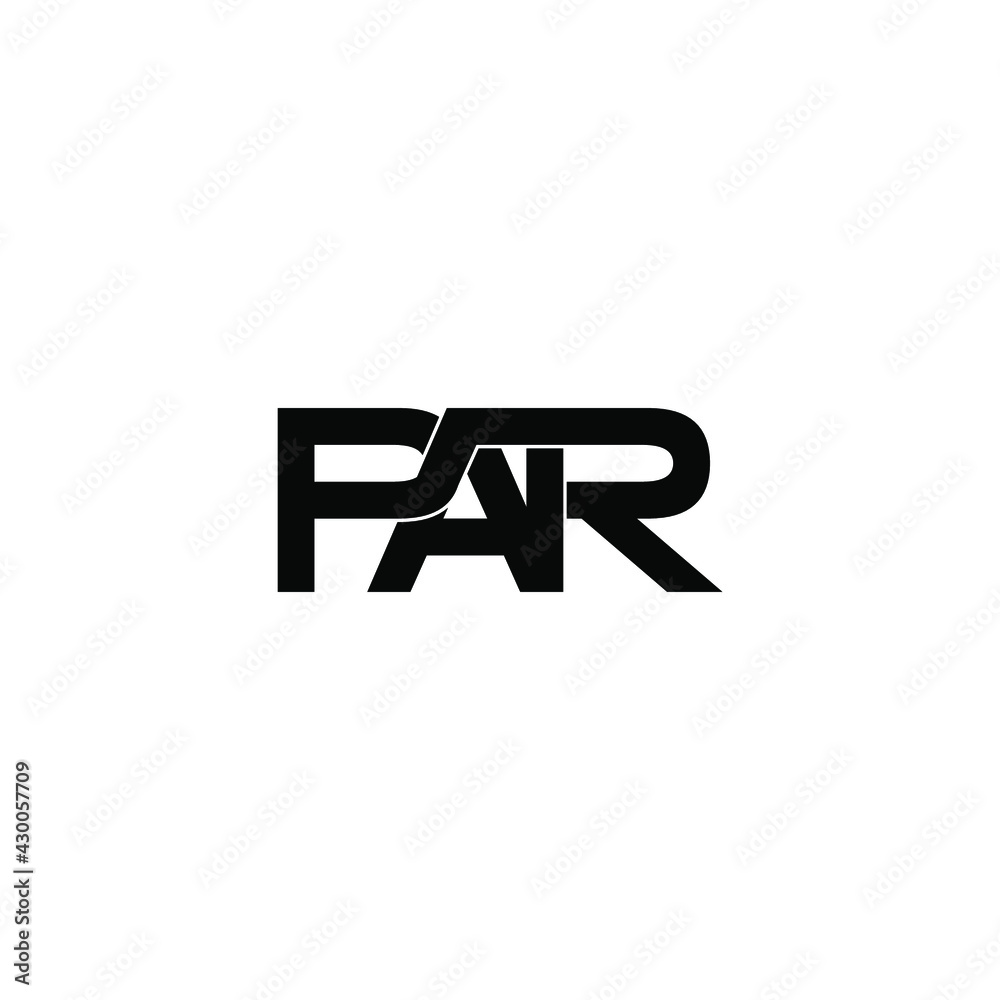 par letter original monogram logo design par letter original monogram logo design
