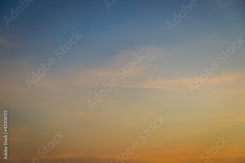 Beautiful sunset twilight sky naturak background © pandaclub23