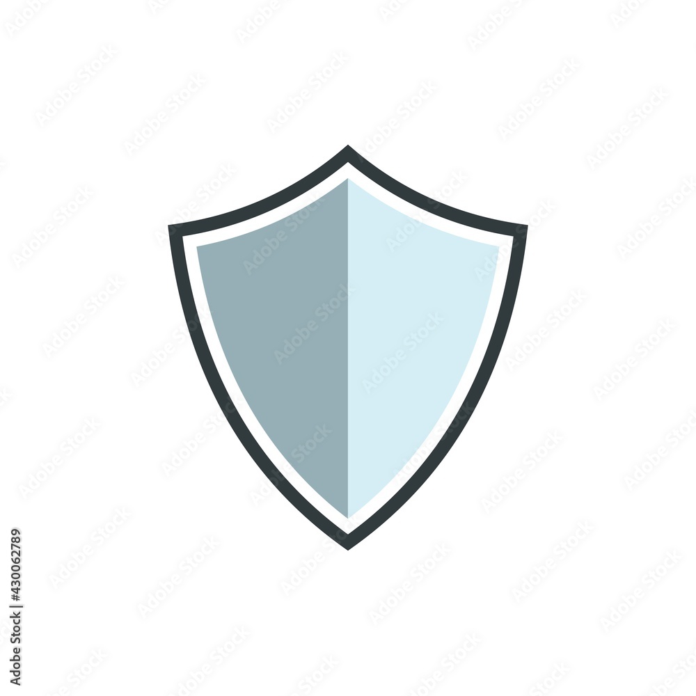 Shield Icon in trendy flat style isolated Shield Icon in trendy flat style isolated