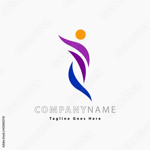 youth human logo partnership icon