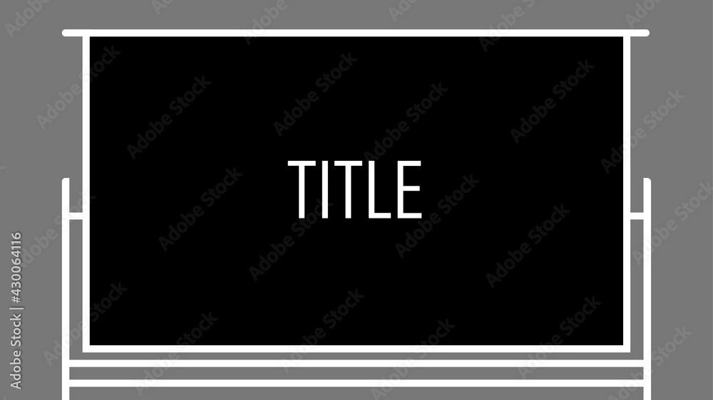 ブラックボード　16:9サイズ　ベクター