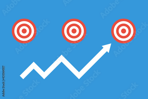 progress and growth step by step, self improvement or development vector concept