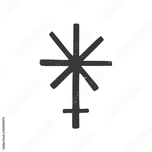 Photos Ancient astrological symbol of asteroid Juno