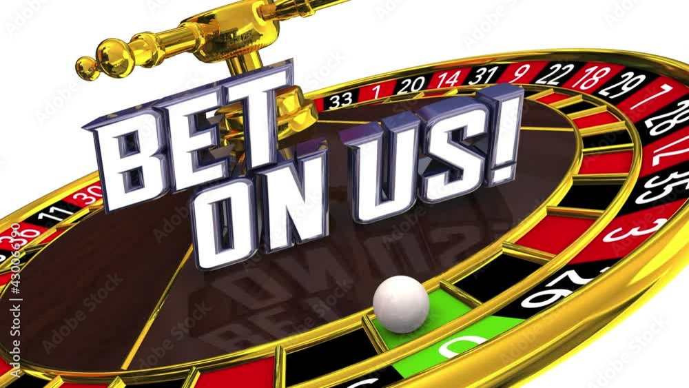 Bet On Us Choose Our Company Business Believe Faith Roulette Wheel 3d Animation Bet On Us Choose Our Company Business Believe Faith Roulette Wheel 3d Animation
