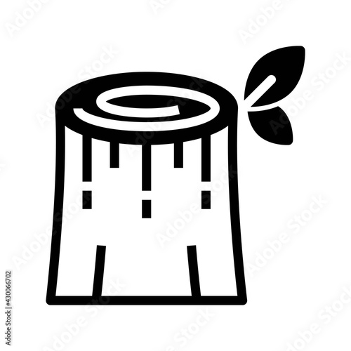 Icon Stump With Style Glyph