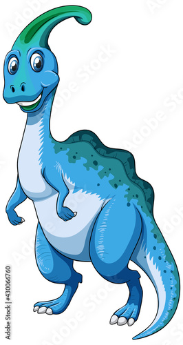 A Parasaurus dinosaur cartoon character photo