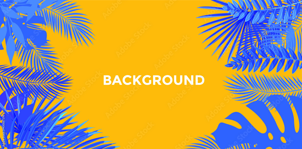 Abstract organic long vector banner template. Minimal background in boho style with copy space for text. Facebook cover