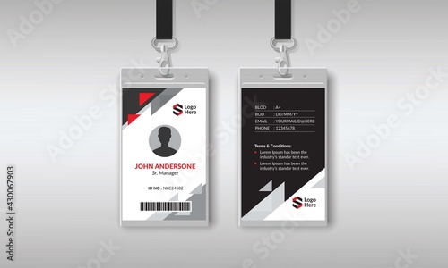 Corporate business identity card template
