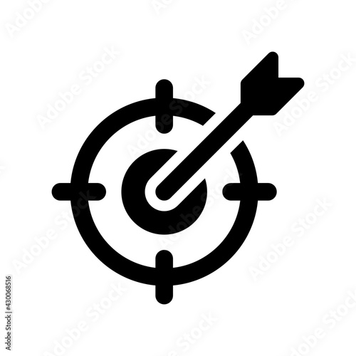 Arrow mark target goal aim icon