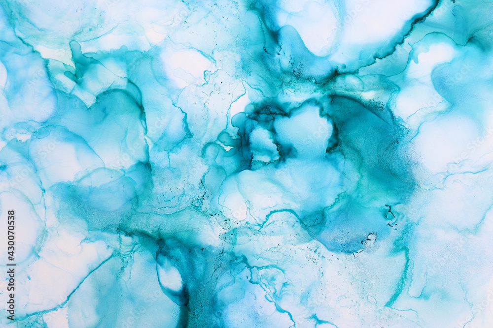 art photography of abstract fluid painting with alcohol ink, blue colors art photography of abstract fluid painting with alcohol ink, blue colors