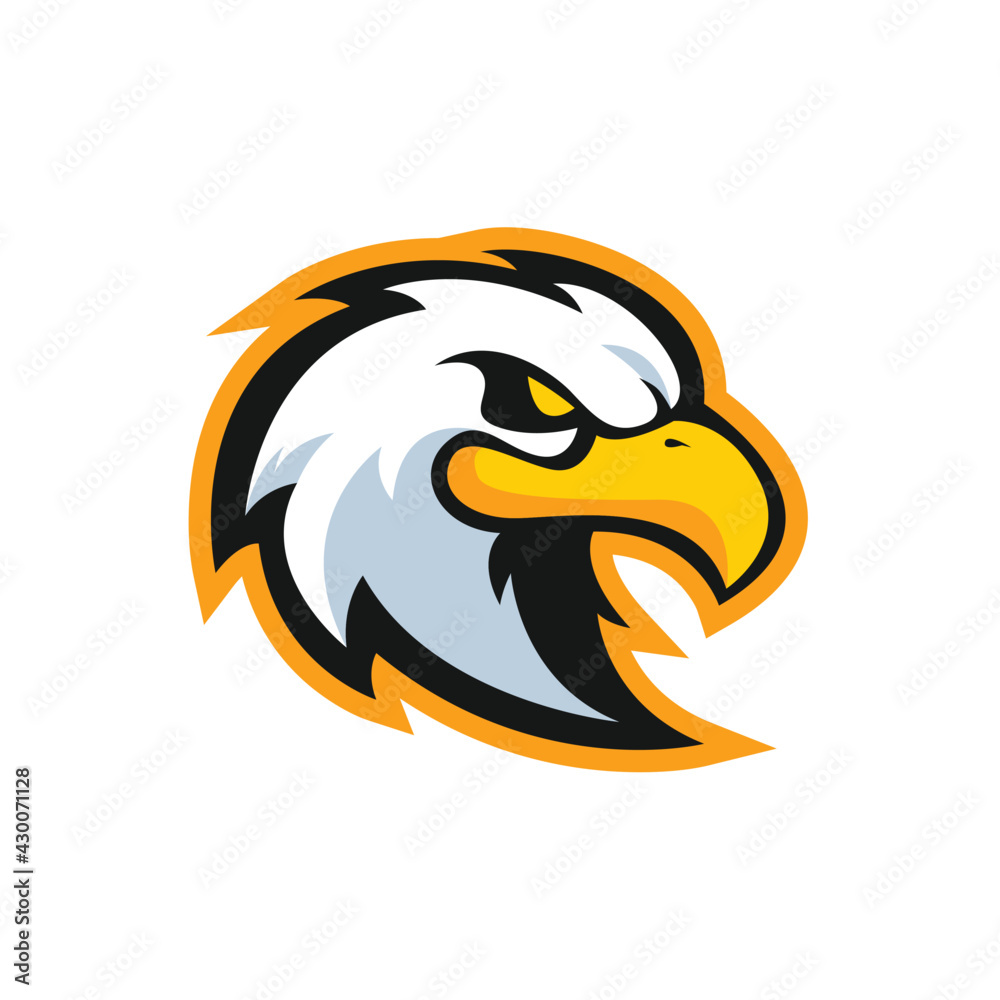 eagle head esport mascot logo Stock Vector | Adobe Stock