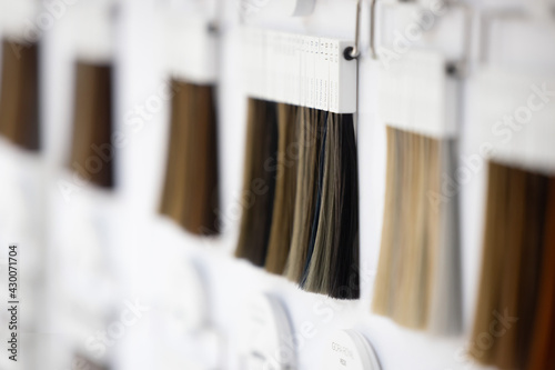 Obraz na plátně Hair Sample Colors on a Palette