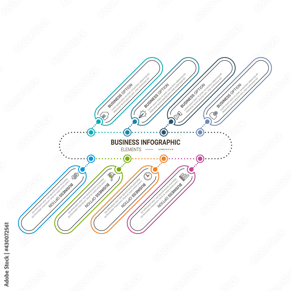 Infographic elements data visualization vector design template. Process chart. Abstract elements of graph, diagram with steps, options, parts or processes. Infographic elements data visualization vector design template. Process chart. Abstract elements of graph, diagram with steps, options, parts or processes.