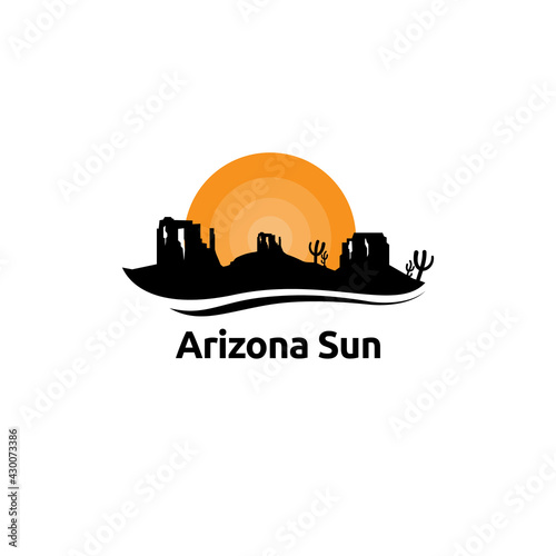 Arizona Sun logo vector concept, icon, element, and template for company