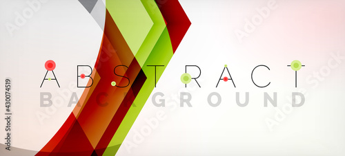 Vector color hexagons geometric abstract background