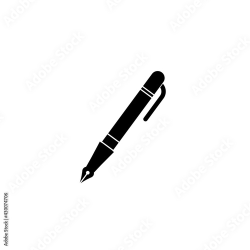 Pen graphic design template on white background