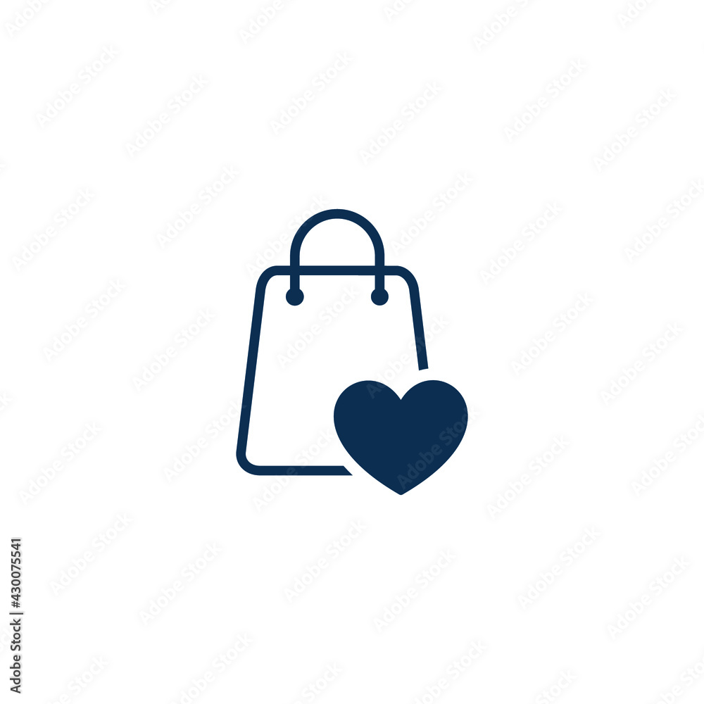 paper bag icon shooping symbol logo template paper bag icon shooping symbol logo template
