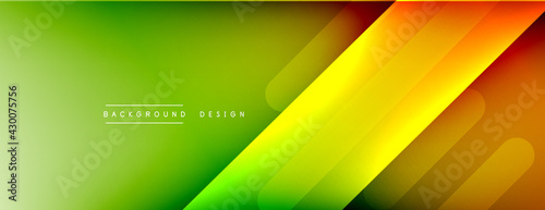 Dynamic lines abstract background. 3D shadow effects and fluid gradients. Modern overlapping forms