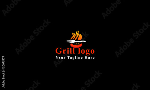 Grill logo design