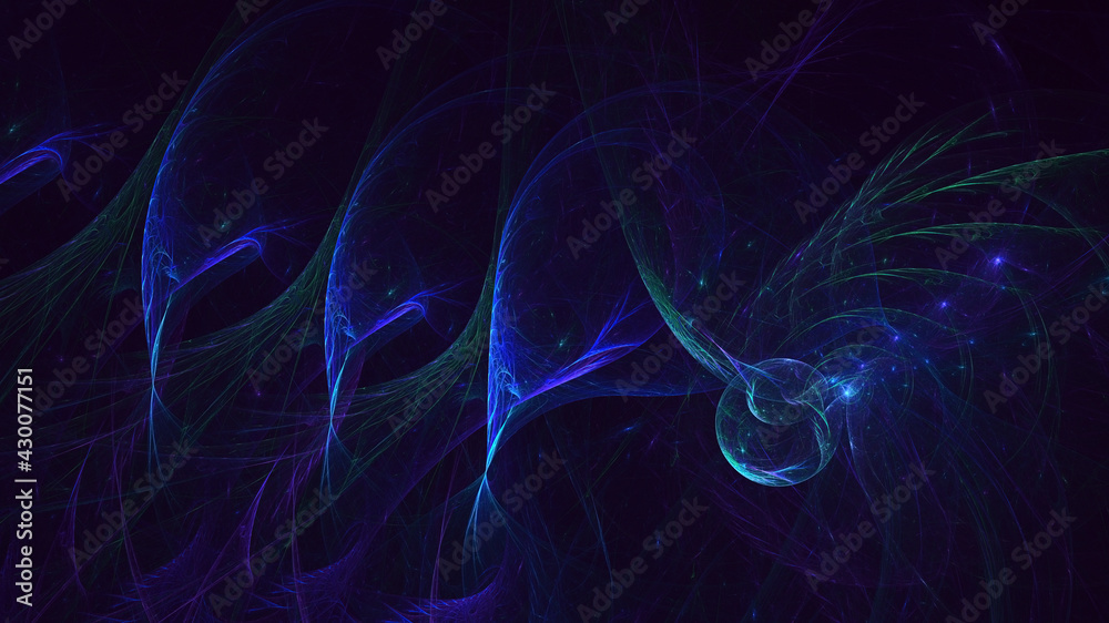 3D rendering abstract multicolor fractal light background 3D rendering abstract multicolor fractal light background