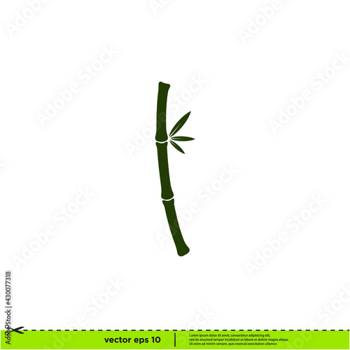 Fototapeta Naklejka Na Ścianę i Meble -  bamboo icon vector logo template