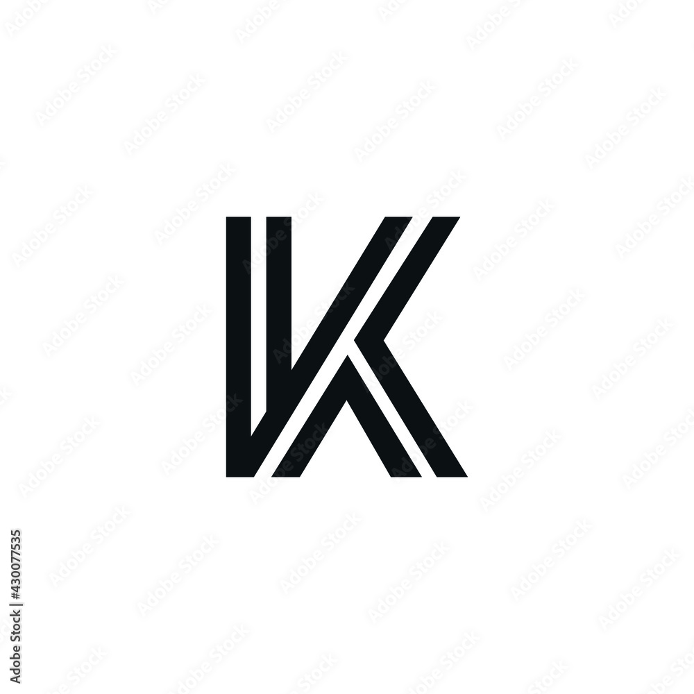 Initial K icon logo design vector modern style Initial K icon logo design vector modern style