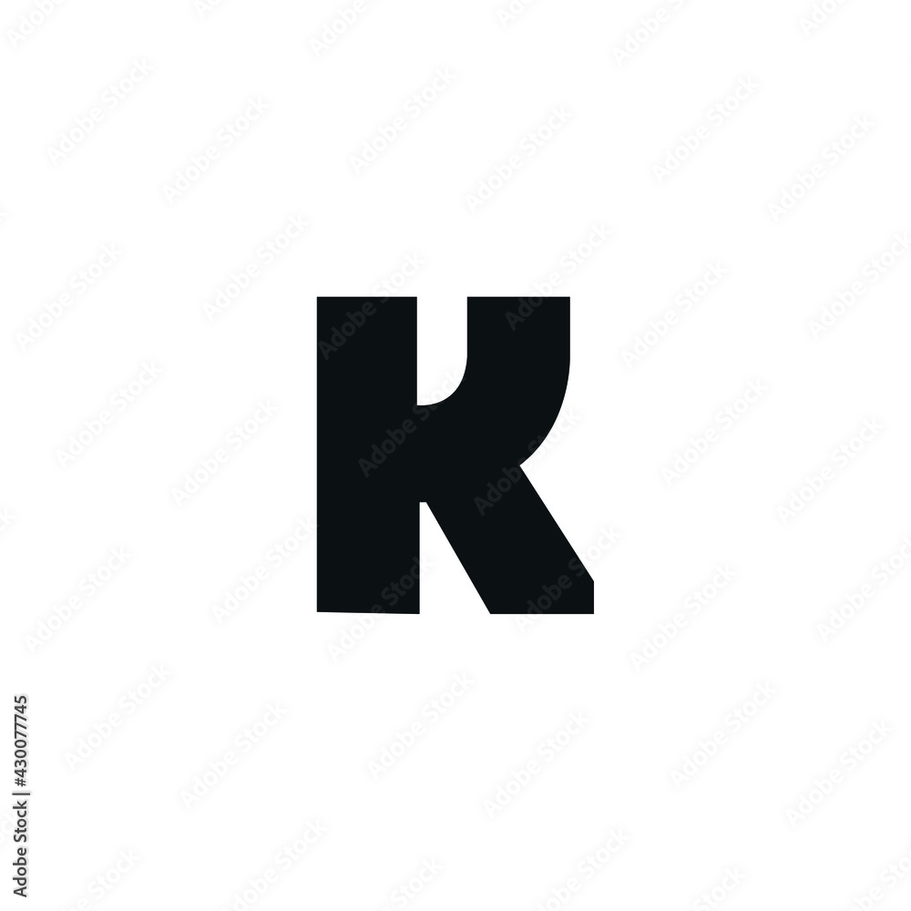 Fototapeta premium Initial K icon logo design vector modern style
