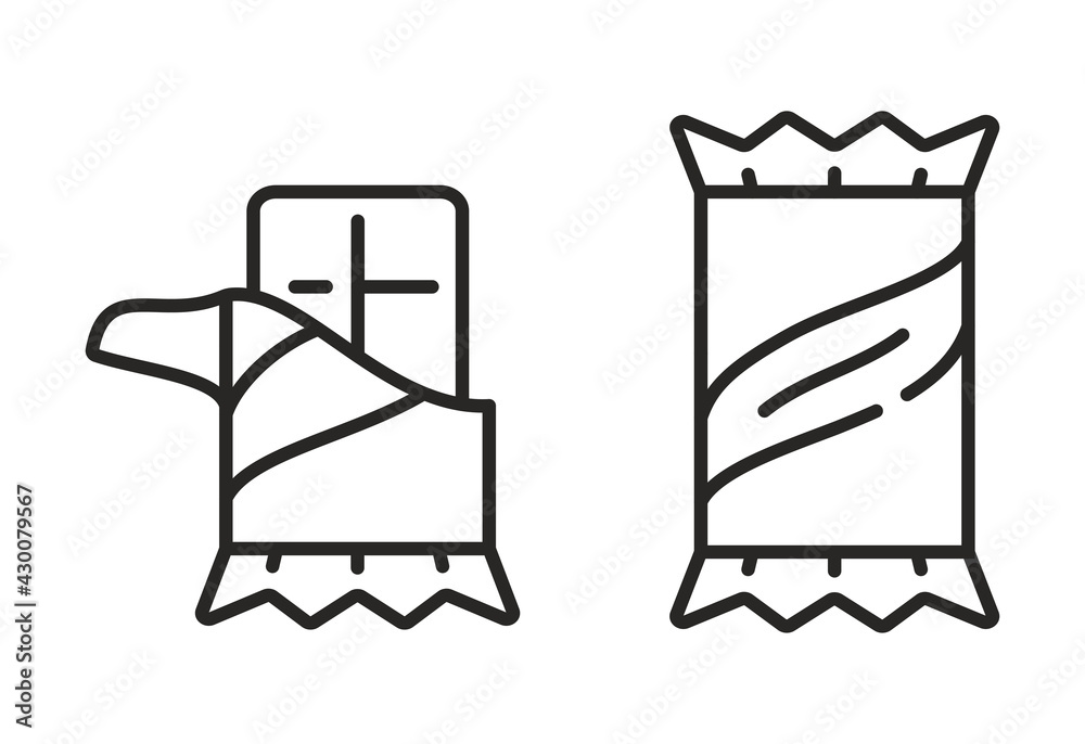 Chocolate Bar icon. Simple Linear symbol. Vector illustration. Chocolate Bar icon. Simple Linear symbol. Vector illustration.