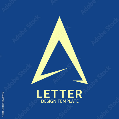 Initial Letter A Logo Icon Concept. Creative Minimal Alphabet Emblem Design Template. Graphic Symbol for Corporate Business Identity.Creative Vector Graphic Element.
