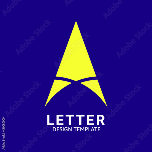 Initial Letter A Logo Icon Concept. Creative Minimal Alphabet Emblem Design Template. Graphic Symbol for Corporate Business Identity.Creative Vector Graphic Element.