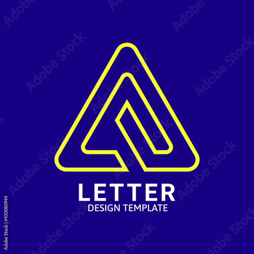 Initial Letter A Logo Icon Concept. Creative Minimal Alphabet Emblem Design Template. Graphic Symbol for Corporate Business Identity.Creative Vector Graphic Element.